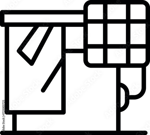 Electric dryer blowing hot air on wet clothes hanging on a drying rack, representing housework and laundry