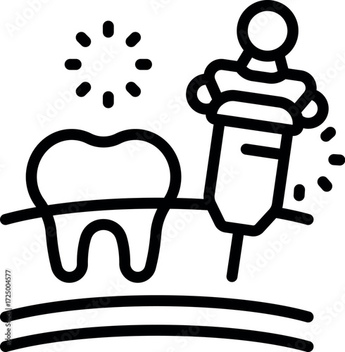 Dentist uses dental drill, restoring oral health, ensuring healthy smile, providing professional dental care in modern clinic