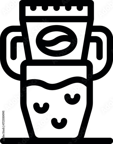 Brewing coffee using a filter in a mug, enjoying a fresh and flavorful cup