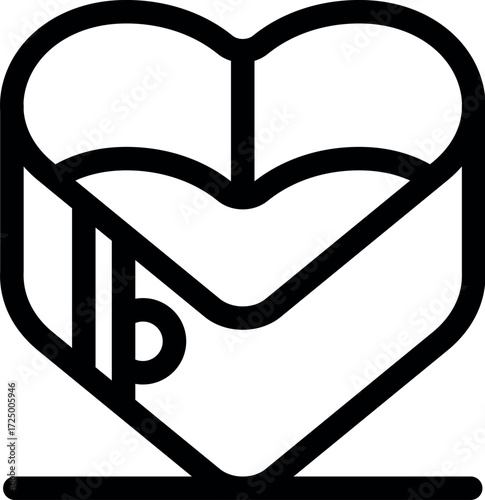 Heart shaped box closing, symbolizing cherished memories and heartfelt emotions