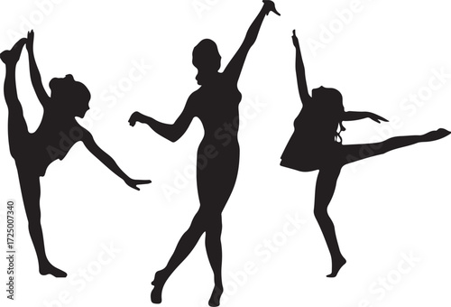ballet dancers silhouettes