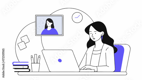 business online young freelance using or computer for middle working remotely businesswoman latin woman laptop work eastern girl student remote webinar studying lesson hispanic programmer w 28744890 1