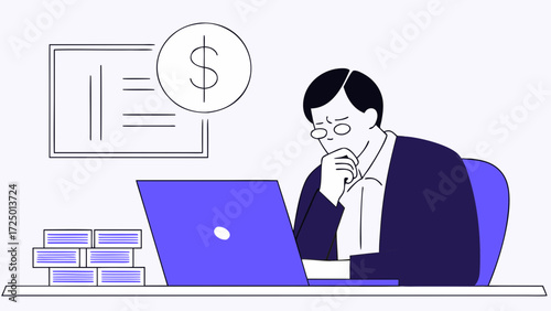 senior focused businessman project ceo at copy business man thinking entrepreneur laptop financial screen 50s working looking manager office on sitting at using latin computer in mature des 35049598 1