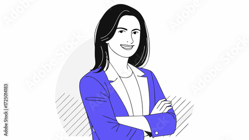 hispanic office of young crossed eastern middle confident smiling leader businesswoman with at camera age portrait female or business latin successful ceo woman arms standing in beautiful c 36819895 1