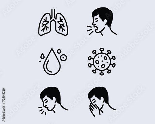 Various Symptoms and Causes of Respiratory Illness A Clear and Informative Visual Guide to Understanding Common Infections and Conditions