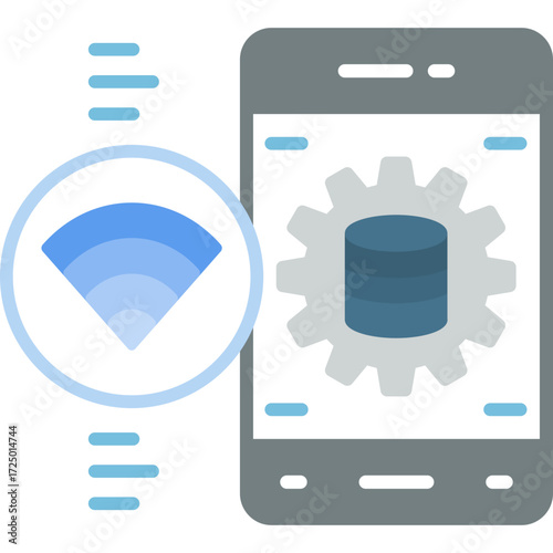 Local Area Network Icon Vector Element