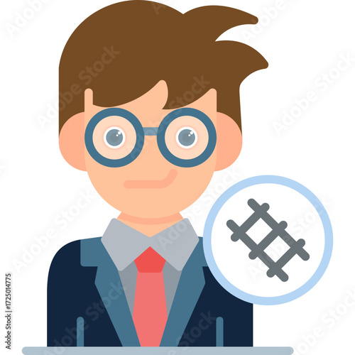 Stewardes Icon Vector Element