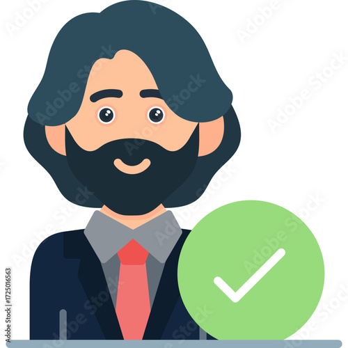 Candidate Icon Vector Element