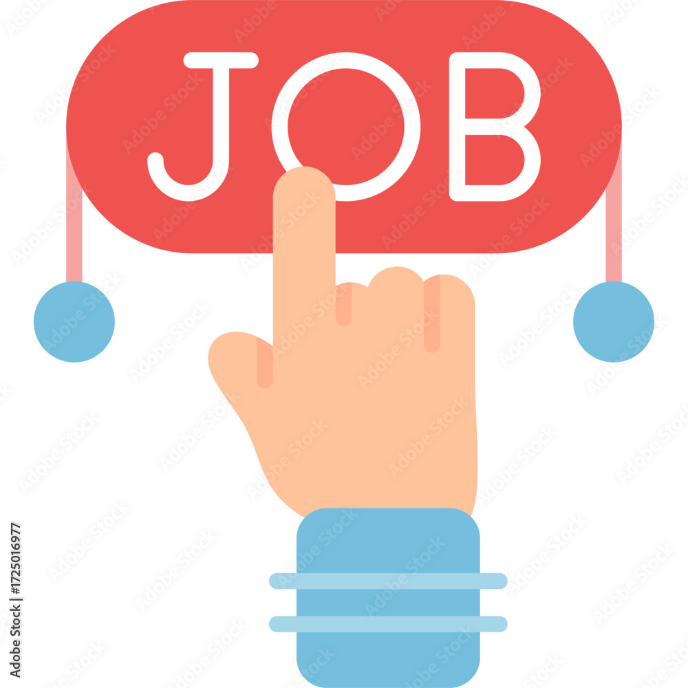 Obraz premium Job Search Icon Vector Element