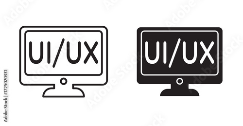UI and UX design icon