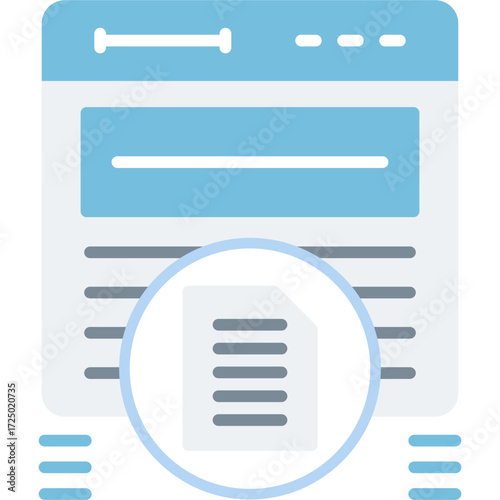 Copywriter Icon Vector Element