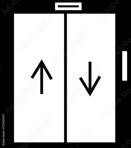Elevator icon, lift isolated banner poster icons, , flat elements for logo design, web design and mobile applications, apps or ui, Vector graphic designs, Elevator press for visa vector