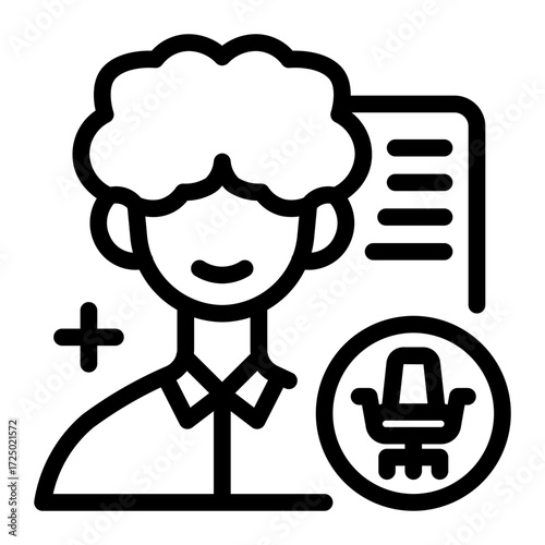 This Manager icon is suitable for the Office Work, Office Culture, etc.