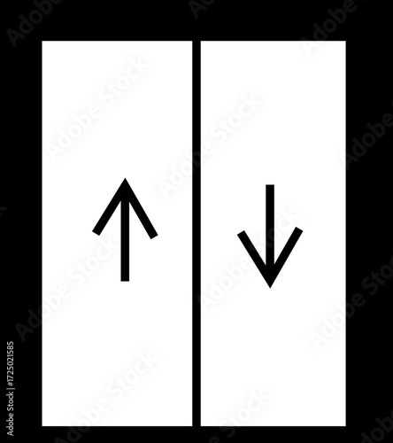 Elevator icon, lift isolated banner poster icons, , flat elements for logo design, web design and mobile applications, apps or ui, Vector graphic designs, Elevator press for visa vector