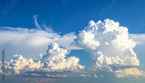 Vast sky filled with fluffy clouds (1)