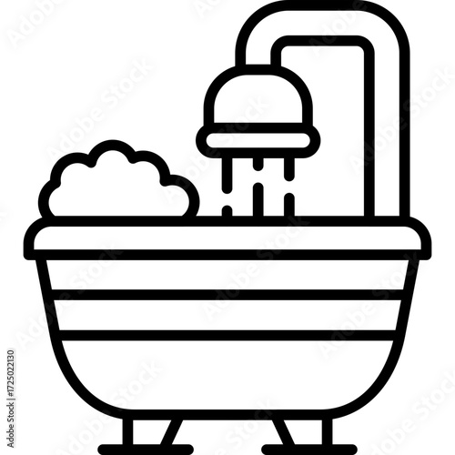 Shower Icon Vector Element