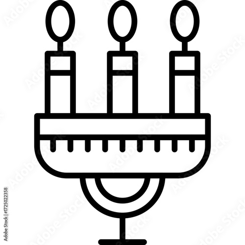 Candle Icon Vector Element