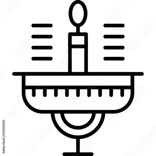 Candle Icon Vector Element
