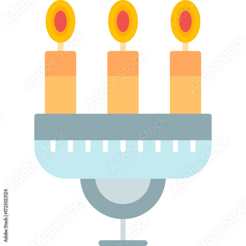 Candle Icon Vector Element