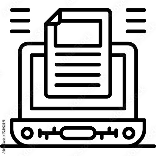 Laptop Icon Vector Element