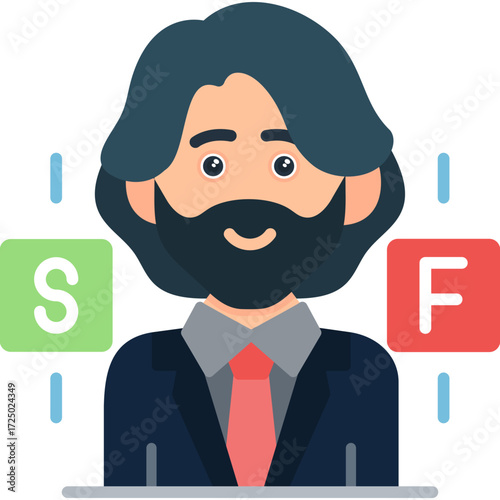 Telemarketer Icon Vector Element