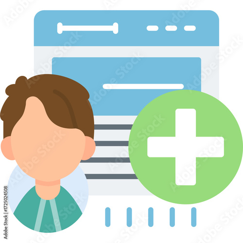 Add Friend Icon Vector Element
