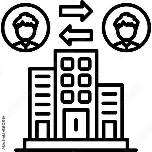 Networking Icon Vector Element