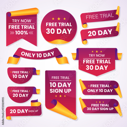 Gradient free trial labels