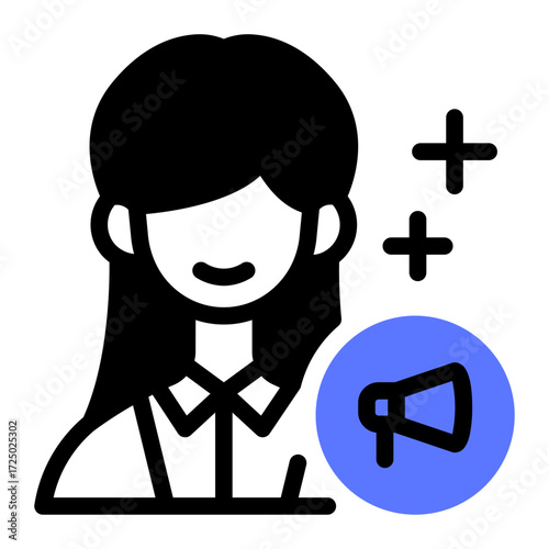 This Marketing Specialist icon is suitable for the Office Work, Office Culture, etc.