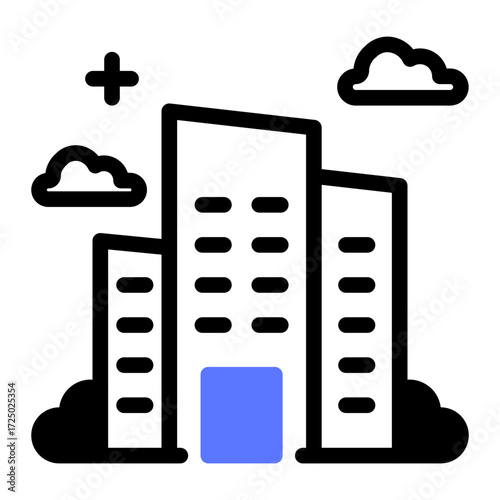 This Office Building icon is suitable for the Office Work, Office Culture, etc.