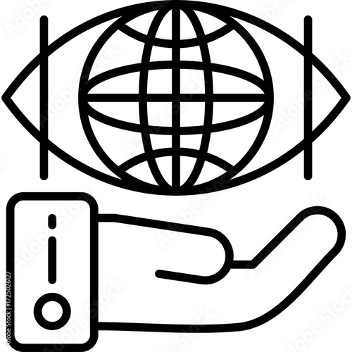 Worldwide Icon Vector Element