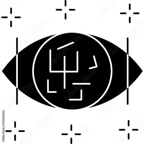 Maze Icon Vector Element