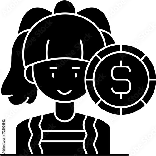 Businesswoman Icon Vector Element