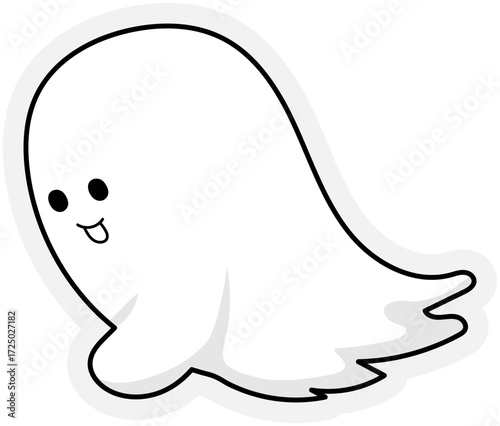 Cute Ghost illustration Sticker