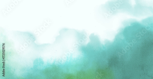 Abstract watercolor art background template. green watercolor backdrop empty space for text, banner, presentation or product display graphic design