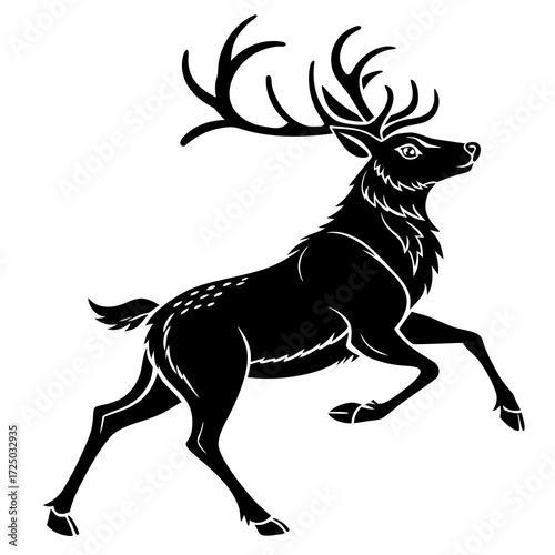 silhouette of a deer