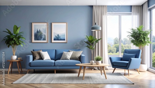 北欧デザインを意識したシンプルで温かみのあるシームレスパターン。