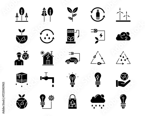 Ecology Line Vector Icons