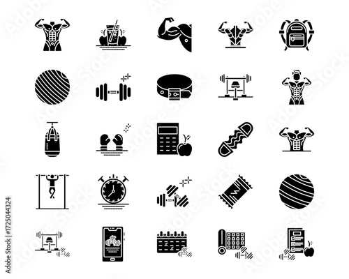 Gym Line Vector Icons