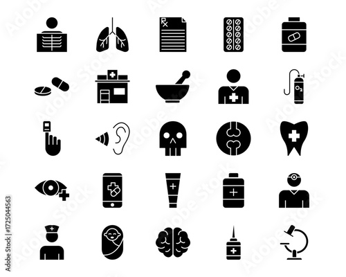 Medicine I Line Vector Icons