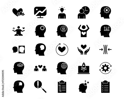 Life Skills Line Vector Icons