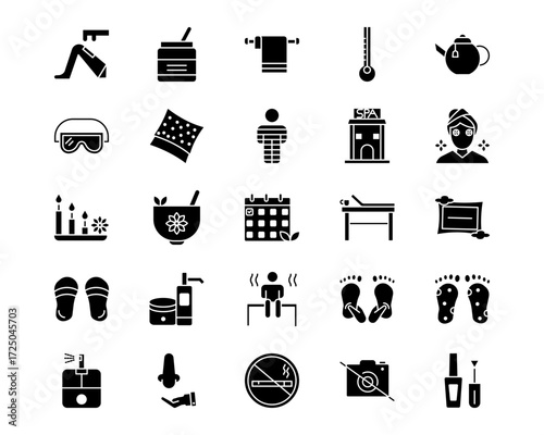 Spa Line Vector Icons
