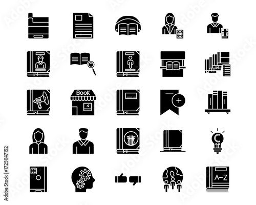 Literature Line Vector Icons