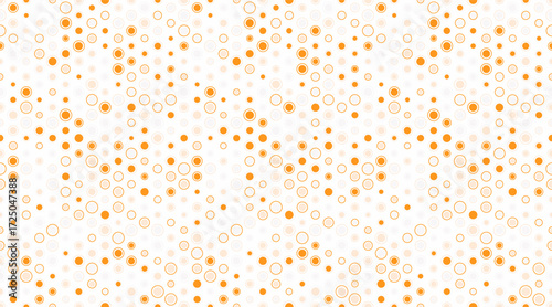 Abstract orange and white dotted pattern.  Elegant, modern design perfect for backgrounds, textures, website banners, or print media.  Evokes feelings of sophistication and energy.