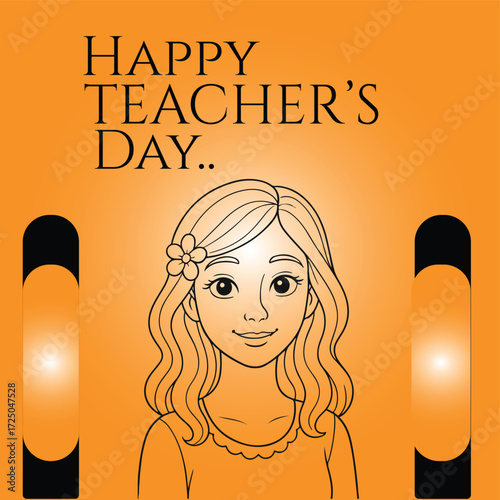 Happy Teacher's Day Vector Art