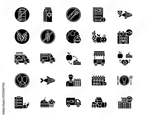 Catering Line Vector Icons