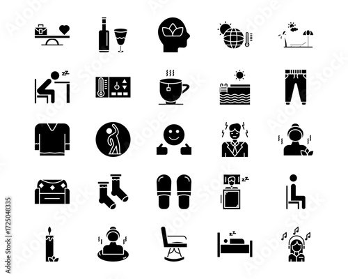 Comfort Line Vector Icons