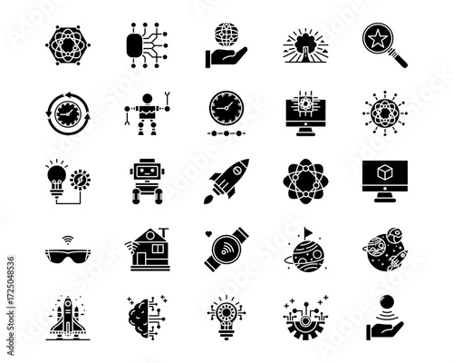 The Future Line Vector Icons