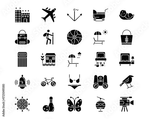 Travel Line Vector Icons