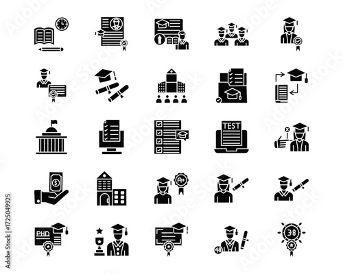 University Line Vector Icons